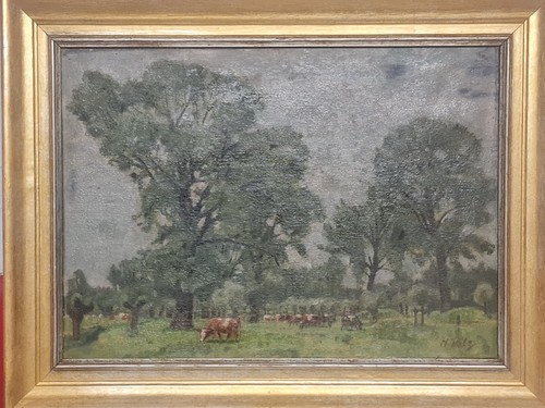 Dipinto olio hans vilz - ad,