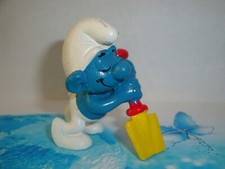 Puffi Puffo Pala Vanga 20043 Digger Variant 5A Pejo© SchleichⓈ W.Germany P.rosso