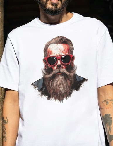 Shirt uomo teschio hipster - t-shirt,