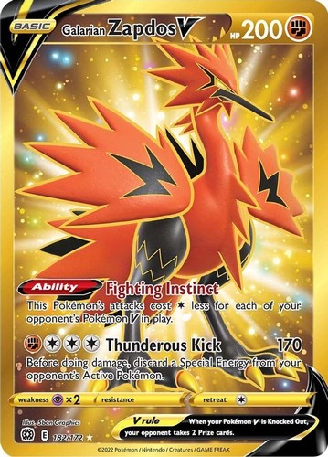 Galarian zapdos 182 - zapdos, 182/172
