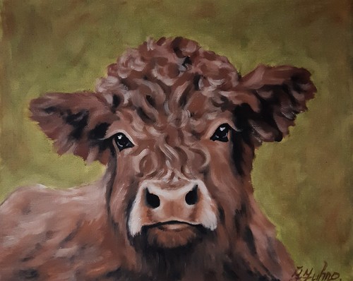 Quadro originale mucca arte