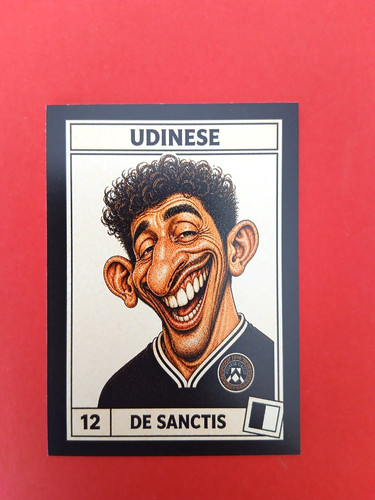 Figurina caricatura calciatori - figurina,