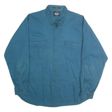 DOCKERS Uomo Camicia Blu XL a