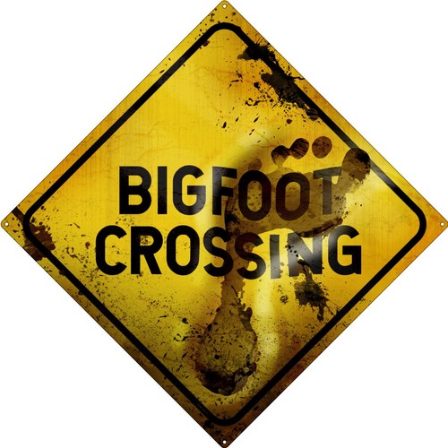 Insegna latta big foot - insegna, in