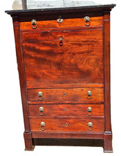 SECRETAIRE SCRITTOIO MOGANO IMPERO 1800/10 FRANCIA  RESTAURATO H 143 L  98 P 45