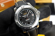 Breitling 36 mm Colt QUARTZ A74389 cronometro FULL SET quarzo cinturino in pelle NUOVO!