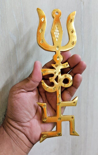 Swastik trishul simbolo per - trishul,