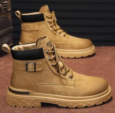 Mocassino uomo giallo alto