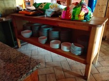 Piano d'appoggio in legno massiccio abete