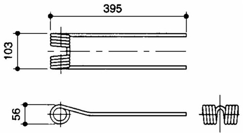 Dente girello ama - dente, adattabile