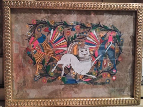 Quadro con gatto bianco - , e