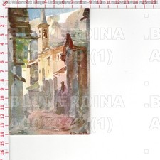 A2349 AOSTA COURMAYEUR DOLONNE 1920 ILLUSTRATORE ZAMBELETTI