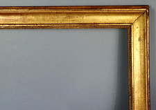 Cadre vers 1830, 64x47,5 cm feuillure 54x38 à 55x39 cm bois stuc doré C746