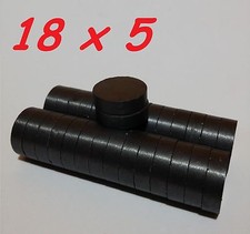 1000 MAGNETI FERRITE 18X5 MM CALAMITA POTENTE FIMO CERAMICA MAGNETE CALAMITE