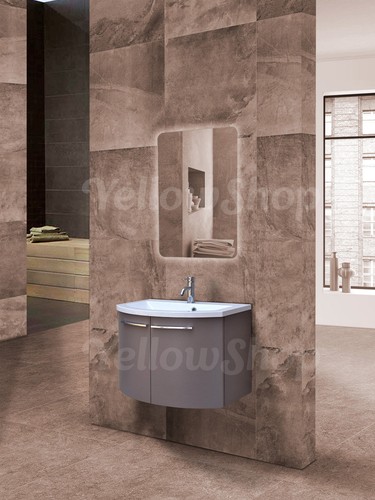 Mobile bagno curvo - bagno, con