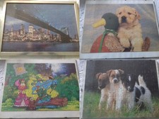 5 quadri puzzle lupo alberto londra animali cane Cornice a giorno in vetro