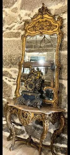 Antico specchio intagliato con - antico,