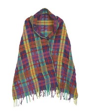 Scialle a quadri colorato M.&KYOKO Made in Japan Satoseni