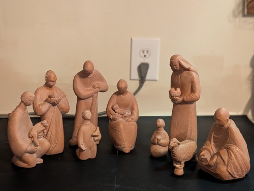 Sculture presepe terracotta - sculture,