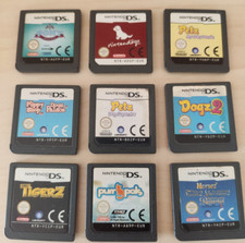 Lotto 9 Giochi Nintendo DS tema Animali: Nintendogs e altri. Solo Cartucce.