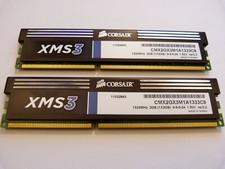 2x 2GB Corsair XMS3 CMX2GX3M1A1333C9 4GB DDR3 1333MHz PC3-10600 PC RAM Kit