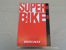 BROCHURE ORIGINALE DUCATI 888 SUPERBIKE DEPLIANT
