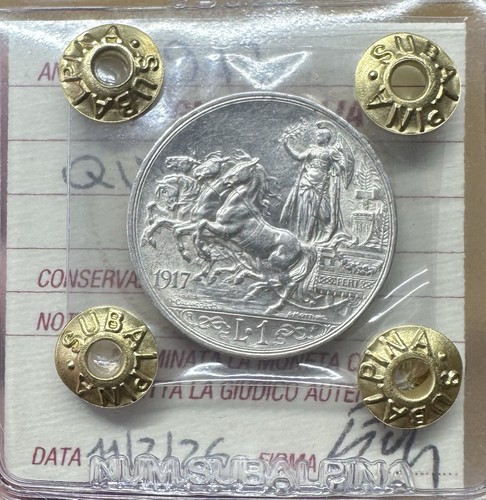 Moneta regno italia lira - regno, 1