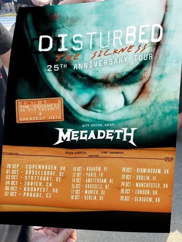 Disturbed megadeth dublino - disturbed,