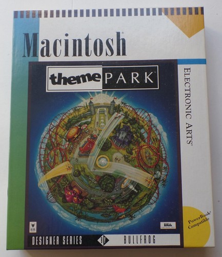 Theme park macintosh game box - park,