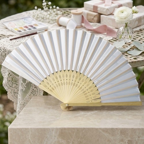 Ventaglio sposa tessuto - da,