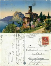 Cartolina Lugano Lago di