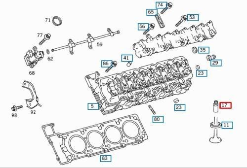 Guida valvole motore mercedes - guida,