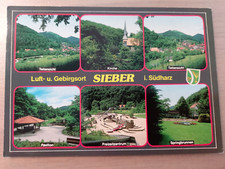 Postkarte Sieber Südharz Springbrunnen Pavillon Sieb 525 ungel_