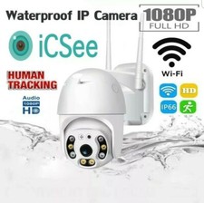CAMERA ESTERNA PTZ WIFI SORVEGLIANZA WIRELESS ESTERNO IMPERMEABILE APP ICSEE 