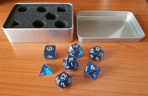 Set dadi blu cobalto - set,