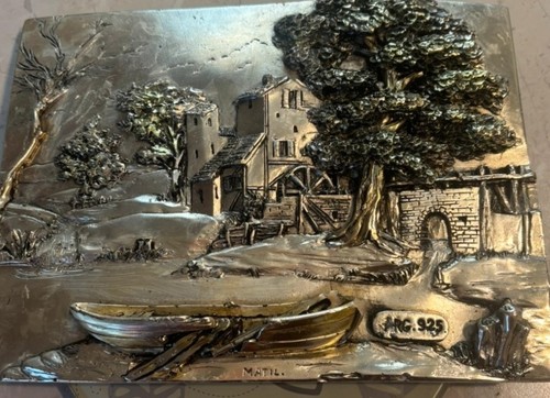 Quadro argento 925 art decò - quadro,
