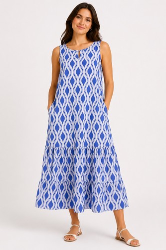 Abito midi damart blu - midi,