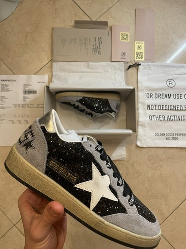 Golden goose ball star - golden, glitter