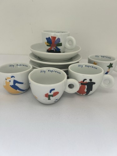Set tazze piattini - 5, illy