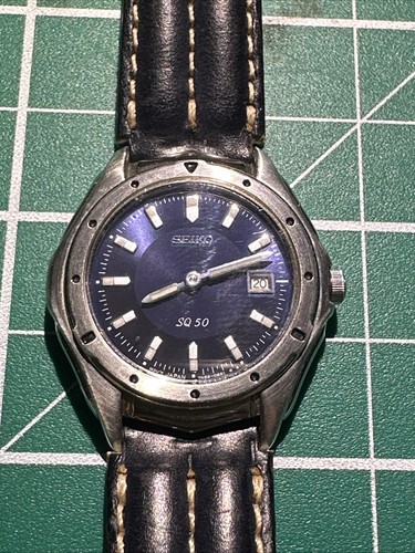 Seiko sq50 black buckle - black, band