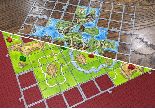 Tile grid for carcassone - for,