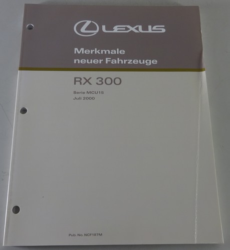 Manuale officina lexus 300 - manuale, rx