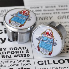 Claud Butler Tappi Manubrio Spine Barra Repro Stile Vintage Acciaio Bicicletta