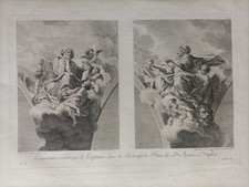 Fine 700. Incisione Saint Non Composizioni Del Lanfranco Napoli