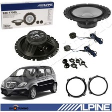 Kit 4 Casse Altoparlanti Alpine Anteriori 2 Woofer +2 Tweeter per Lancia Musa