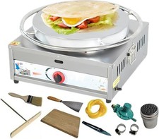 Crepiera commerciale 50 cm antiaderente elettrica/gas griglia professionale pancake piastra calda
