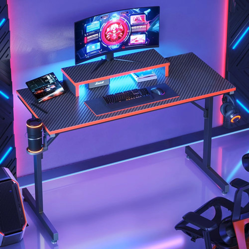 Scrivania gaming con luci - scrivania, 42"