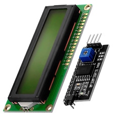 HD44780 1602 verde display LCD Arduino 2x16 caratteri pacchetto interfaccia I2C IIC