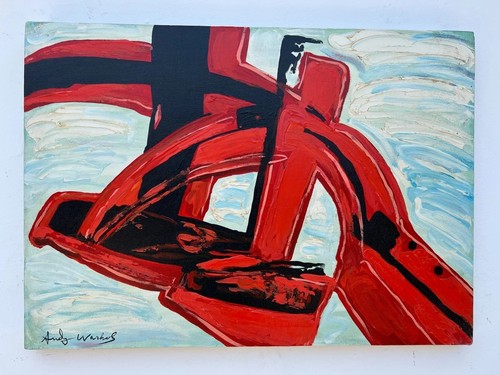 Andy warhol dipinto olio - warhol, su
