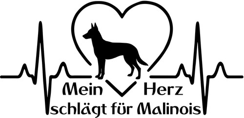 Malinois adesivo auto - malinois,